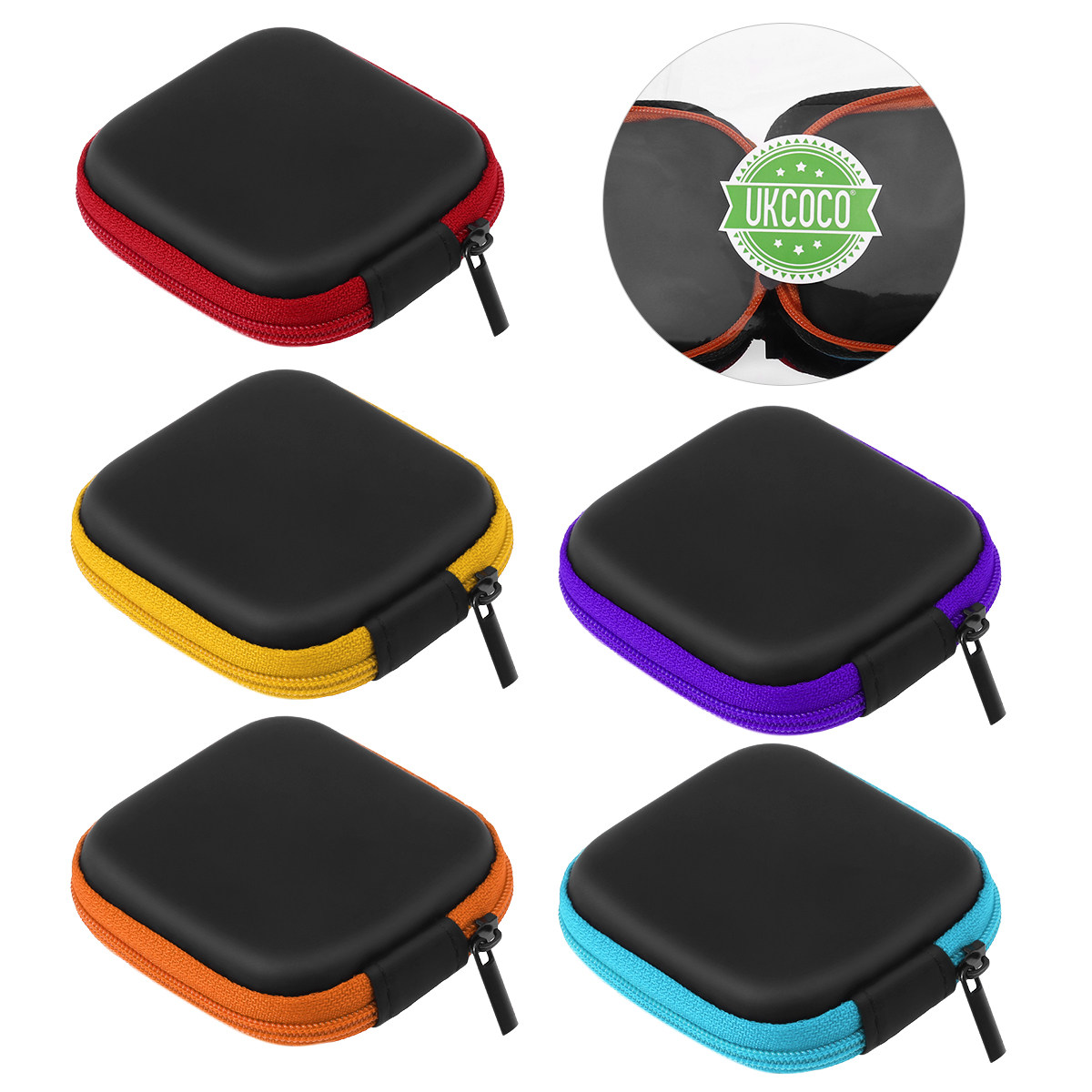 Headphone Case Hard - 5 szt. Mini etui na słuchawki,