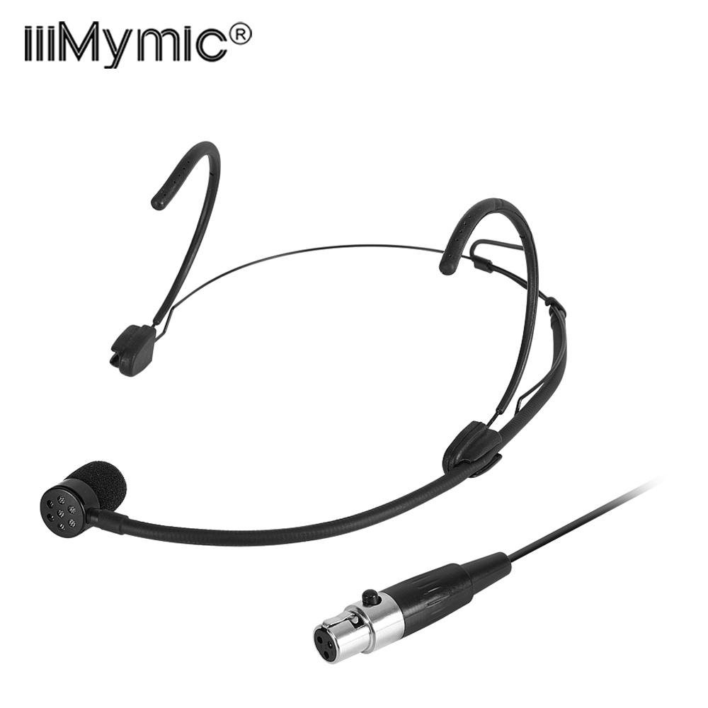 Shure Mic Sm58 - Mikrofon nagłowny jednokierunkowy Iiimymic, czarny, 3-pinowy