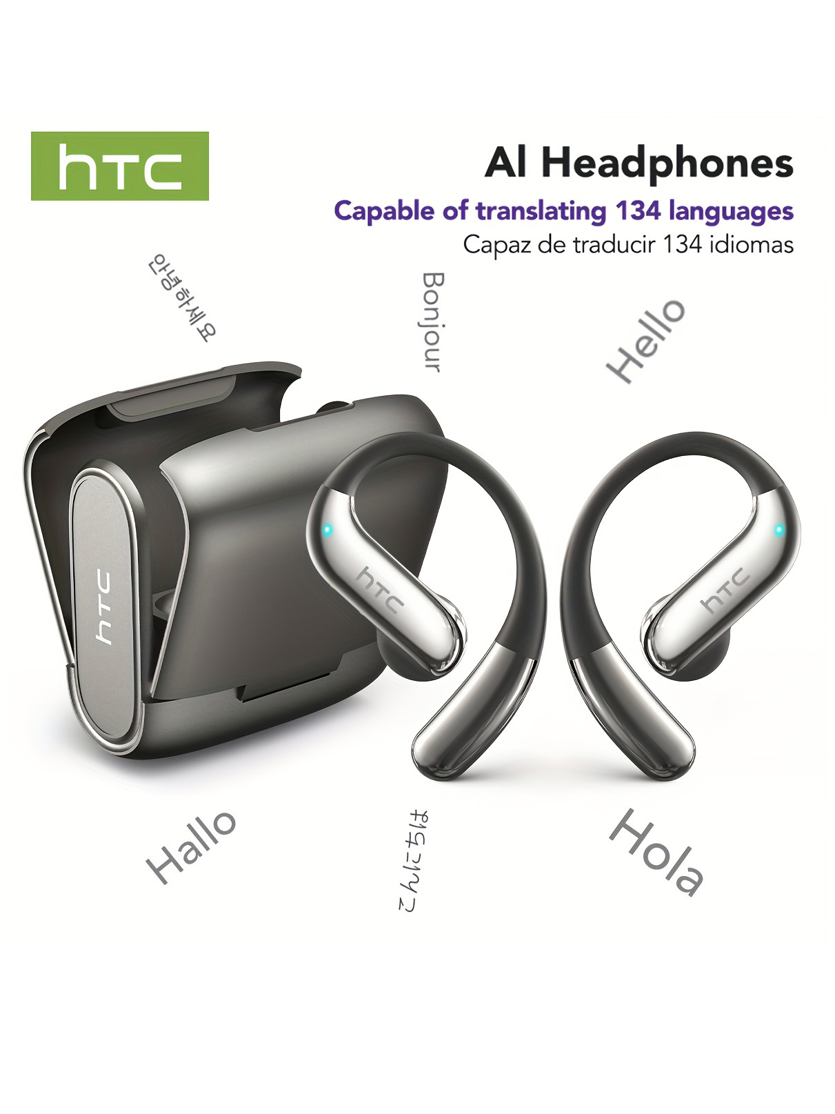 Noise Cancelling Headphone - Słuchawki Bluetooth z odkrytymi uszami HTC,